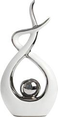 Norrclp Modern Abstract Ceramic Art Statue | Sculptural Table Décor Accent