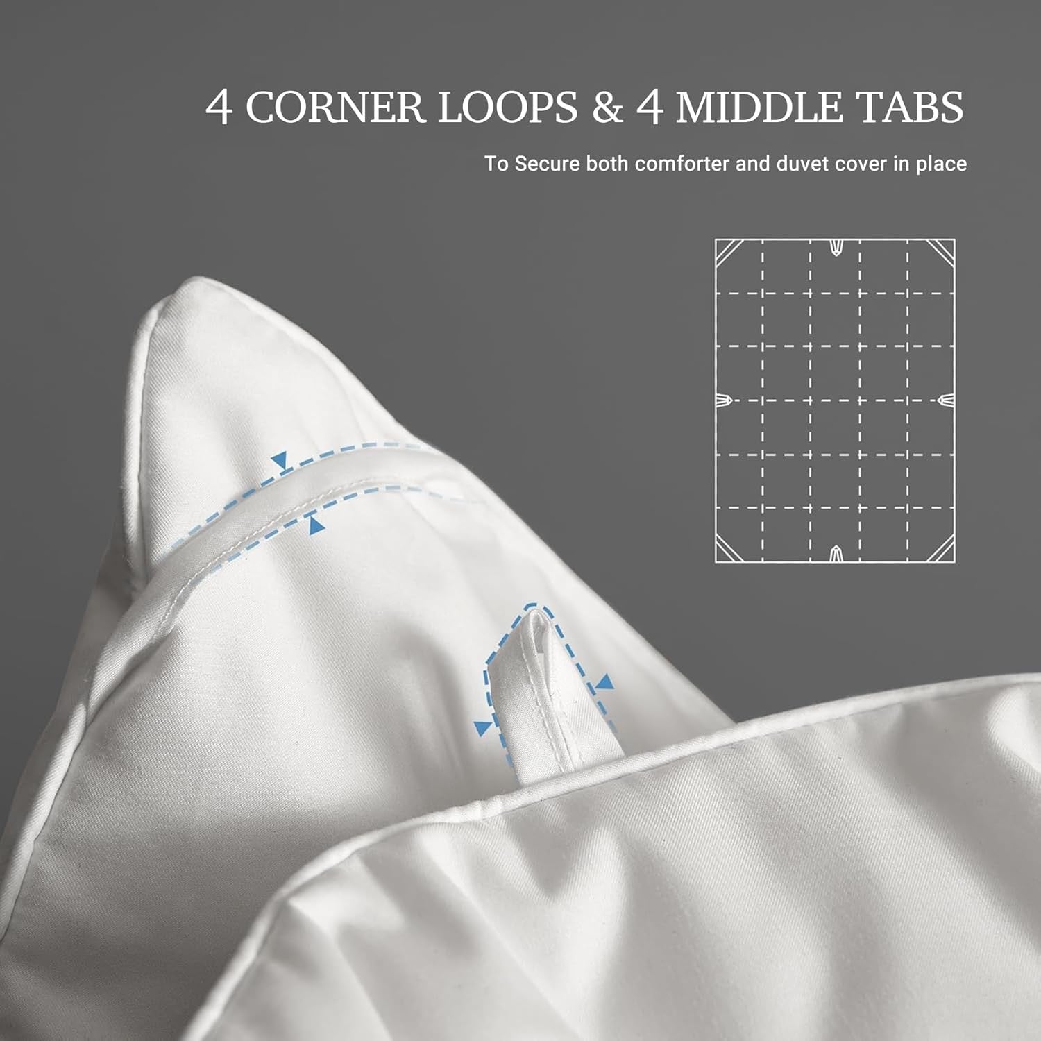Hotel Grand Luxury Goose Feather Down Comforter – Queen Size | 100% Cotton Extra Warm Duvet Insert