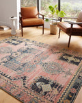 Loloi Jocelyn JOC-06 Area Rug | Rose 7'10" x 10' Vintage-Inspired Rug