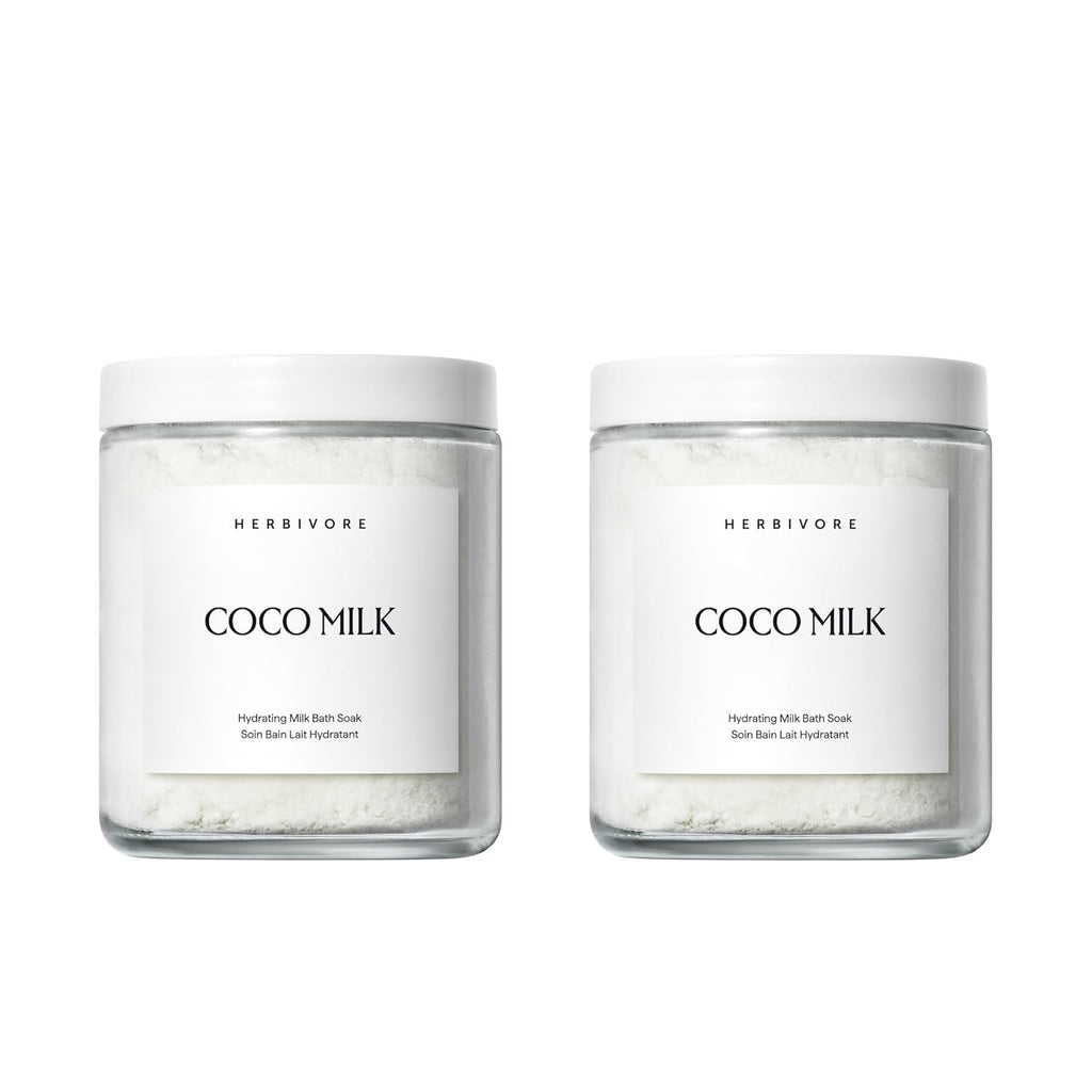 HERBIVORE Coconut Milk Bath Soak | Deeply Hydrating Vegan Plant-Based Soothing Bath Soak