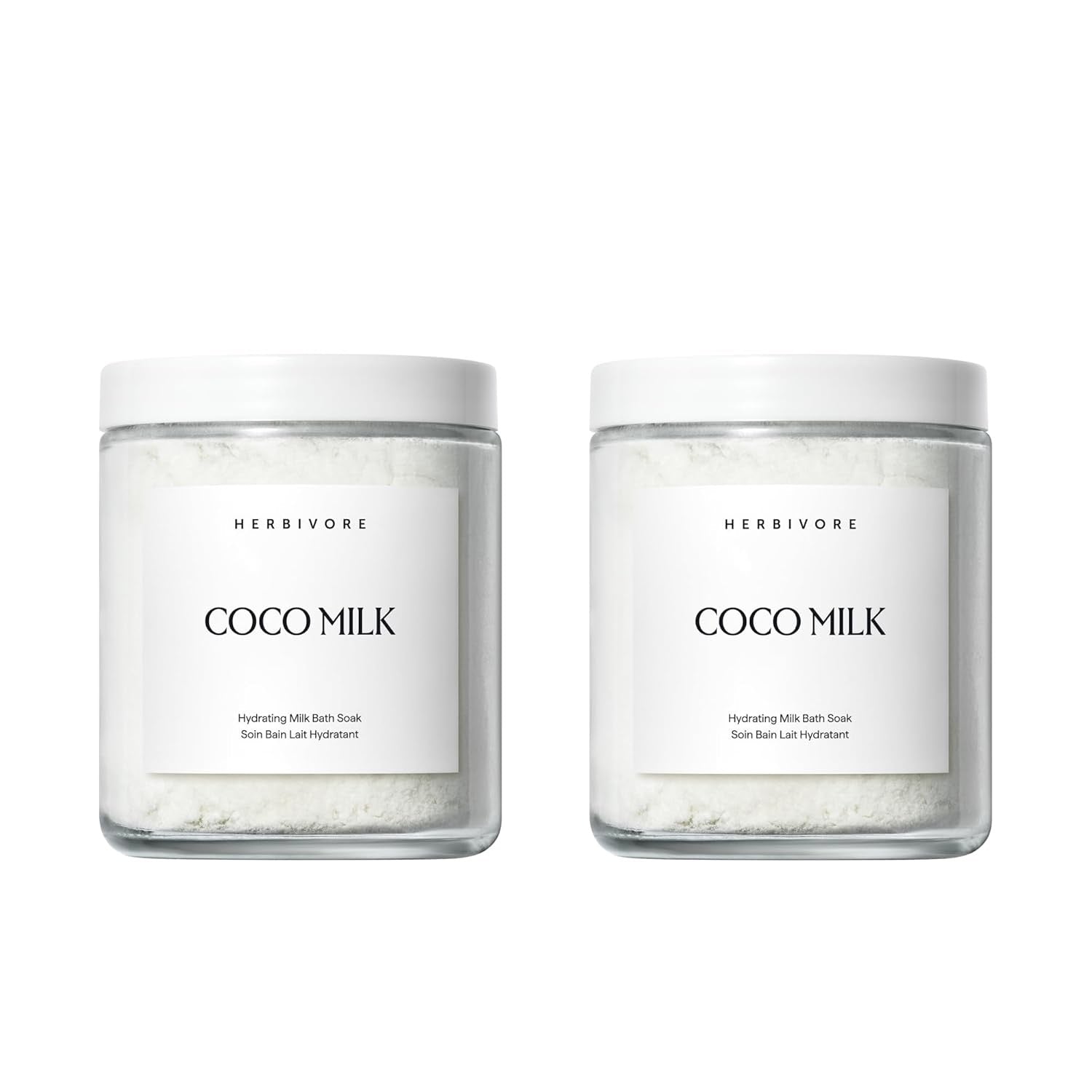 HERBIVORE Coconut Milk Bath Soak | Deeply Hydrating Vegan Plant-Based Soothing Bath Soak
