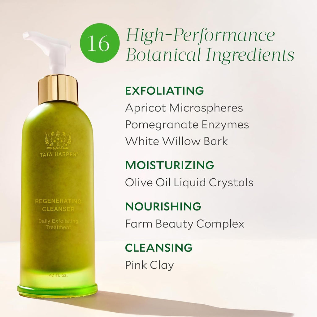 Tata Harper Regenerating Cleanser | Daily Exfoliating Face Wash – Natural Skincare
