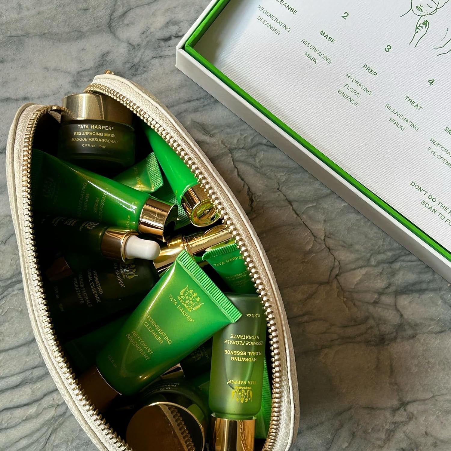 Tata Harper Daily Essentials Set | 7-Step Travel-Size Natural Skincare Routine