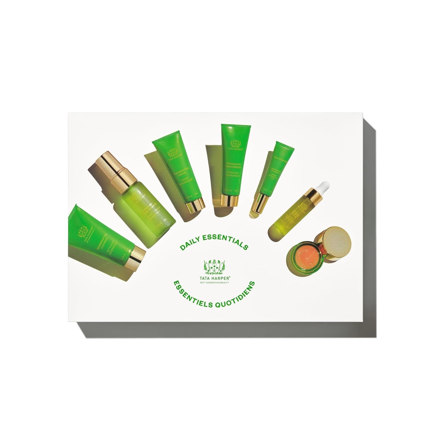 Tata Harper Daily Essentials Set | 7-Step Travel-Size Natural Skincare Routine