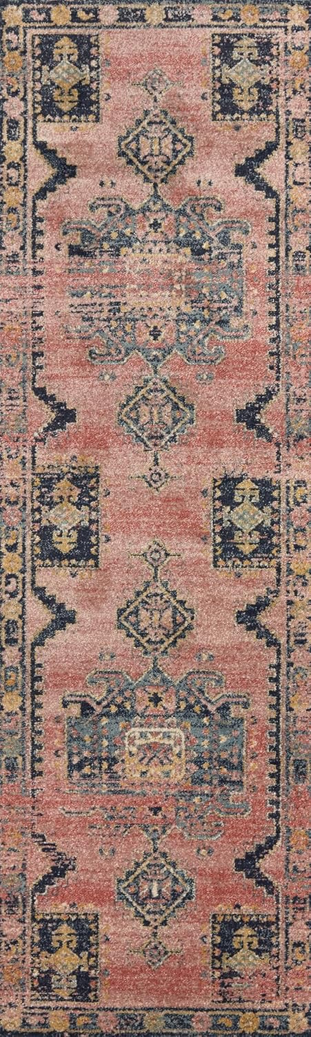 Loloi Jocelyn JOC-06 Area Rug | Rose 7'10" x 10' Vintage-Inspired Rug
