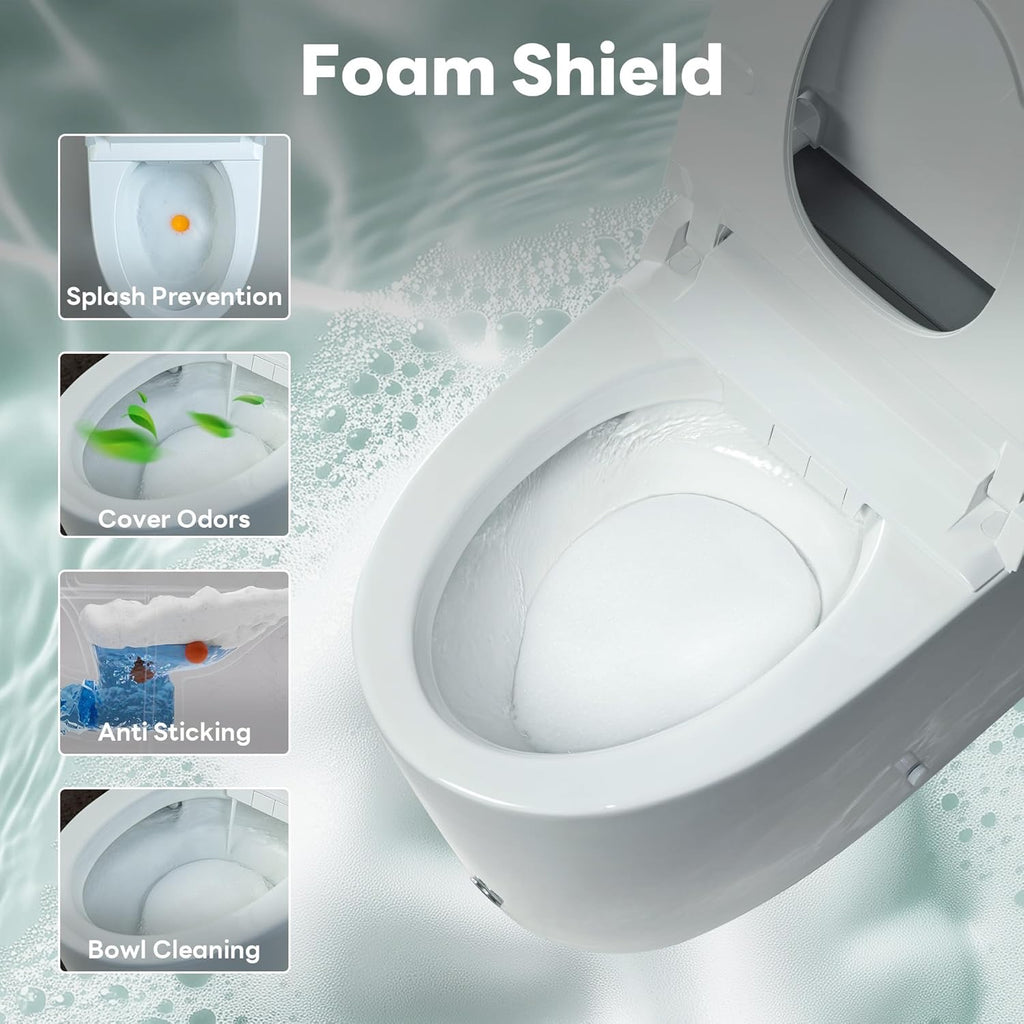 Casta Diva Smart Toilet with Bidet Built-In | Heated Seat, Auto Flush, Foam Dispenser & Tank System
