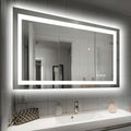 40” x 32” LED Smart Bathroom Mirror | Backlit + Front Lit Anti-Fog Vanity Mirror with Memory Function