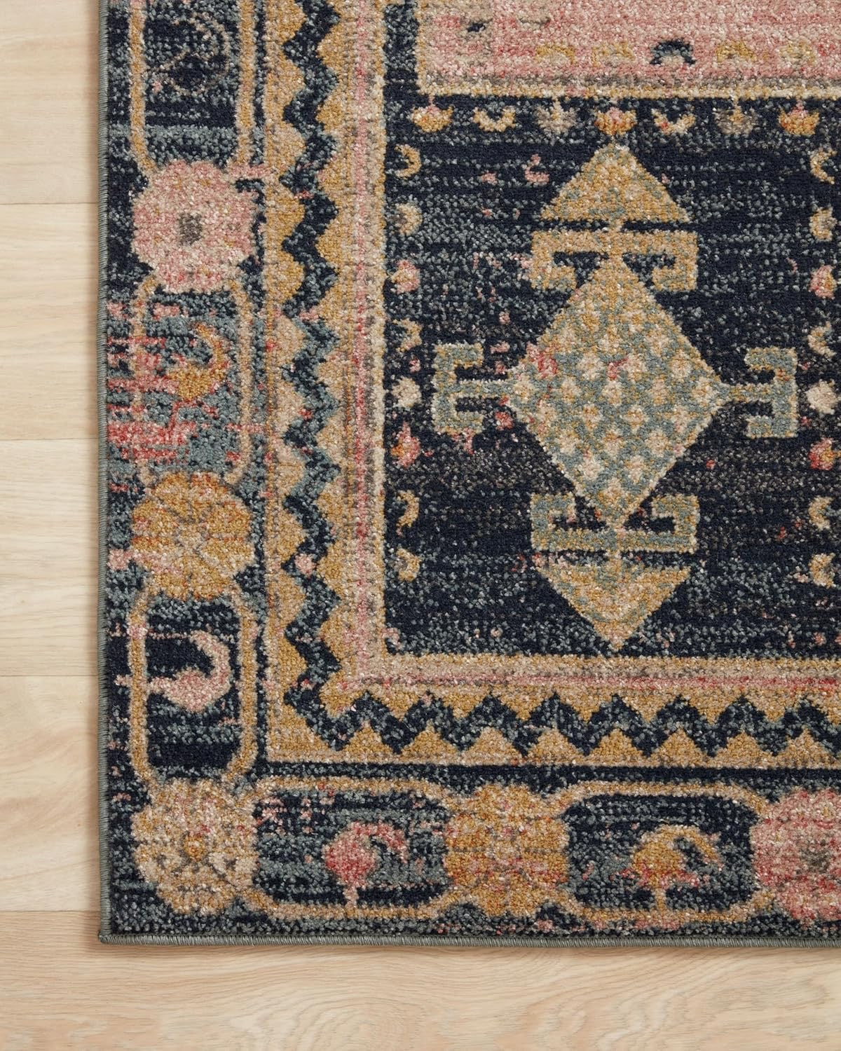 Loloi Jocelyn JOC-06 Area Rug | Rose 7'10" x 10' Vintage-Inspired Rug