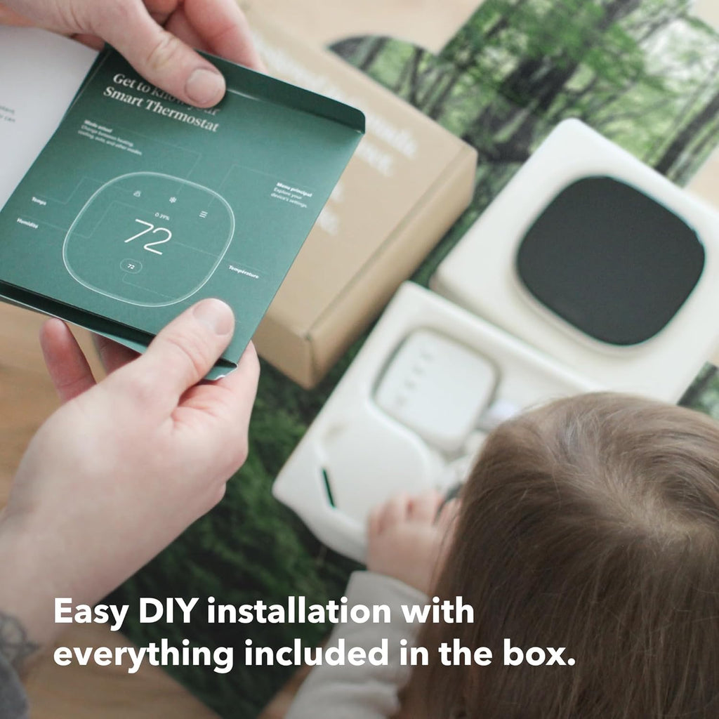 ecobee Smart Thermostat Enhanced | Programmable Wi-Fi Thermostat with Alexa, Siri & Google