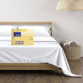 THREAD SPREAD 600 Thread Count Egyptian Cotton King Sheet Set | Cooling Sateen Deep Pocket Sheets – White