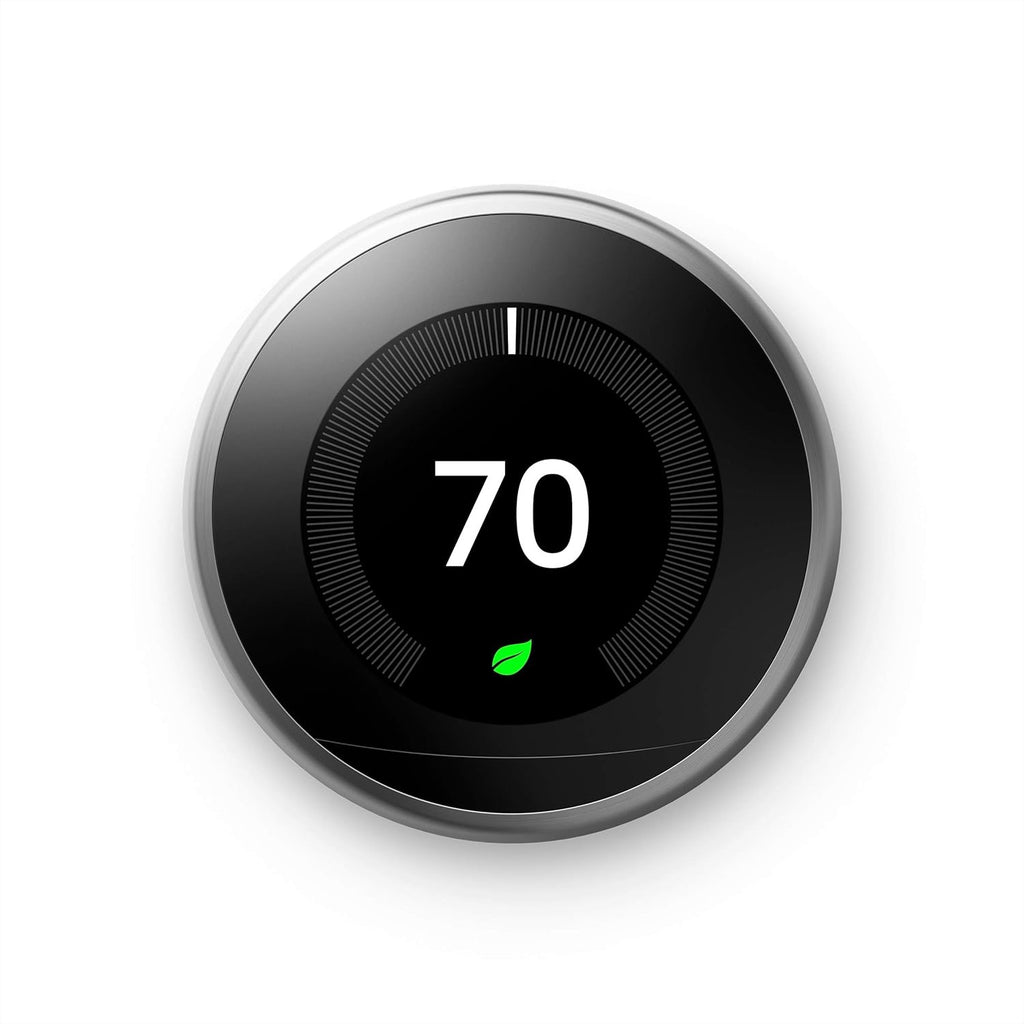Google Nest Learning Thermostat (3rd Gen) T3016US | Smart Programmable Wi-Fi Thermostat in Black