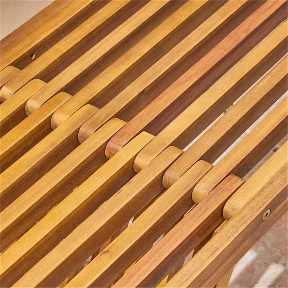 Christopher Knight Esme Outdoor Acacia Wood Bench | Teak Finish Patio & Garden Seating