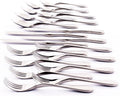 Knork Original Cutlery Flatware Set | 20-Piece 18/10 Stainless Steel Gloss Silver Utensils (Ergonomic Modern Silverware Set)