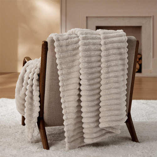 Bedsure GentleSoft Beige Fleece Throw Blanket | Cozy Lightweight Couch Blanket 50" x 70"