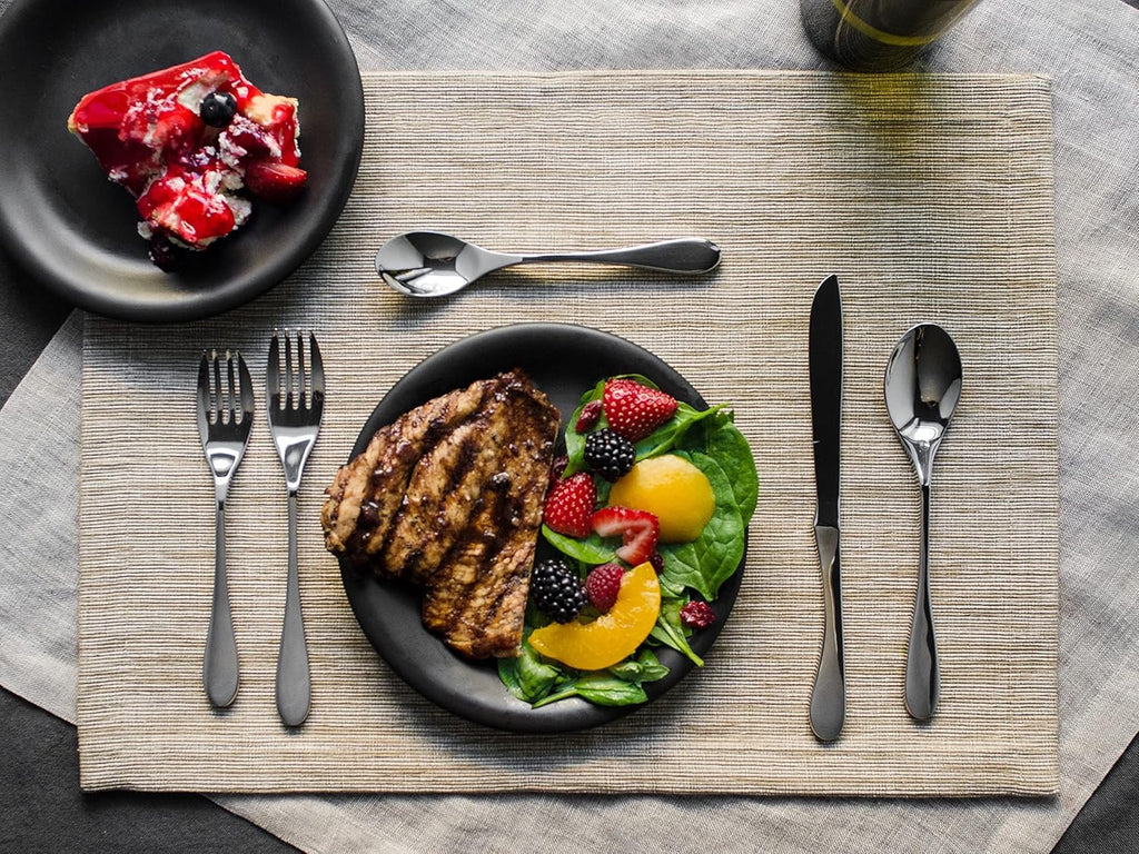 Knork Original Cutlery Flatware Set | 20-Piece 18/10 Stainless Steel Gloss Silver Utensils (Ergonomic Modern Silverware Set)