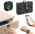 Bluetooth Fingerprint Cabinet Lock | App-Controlled Biometric Hidden Drawer & Wardrobe Lock