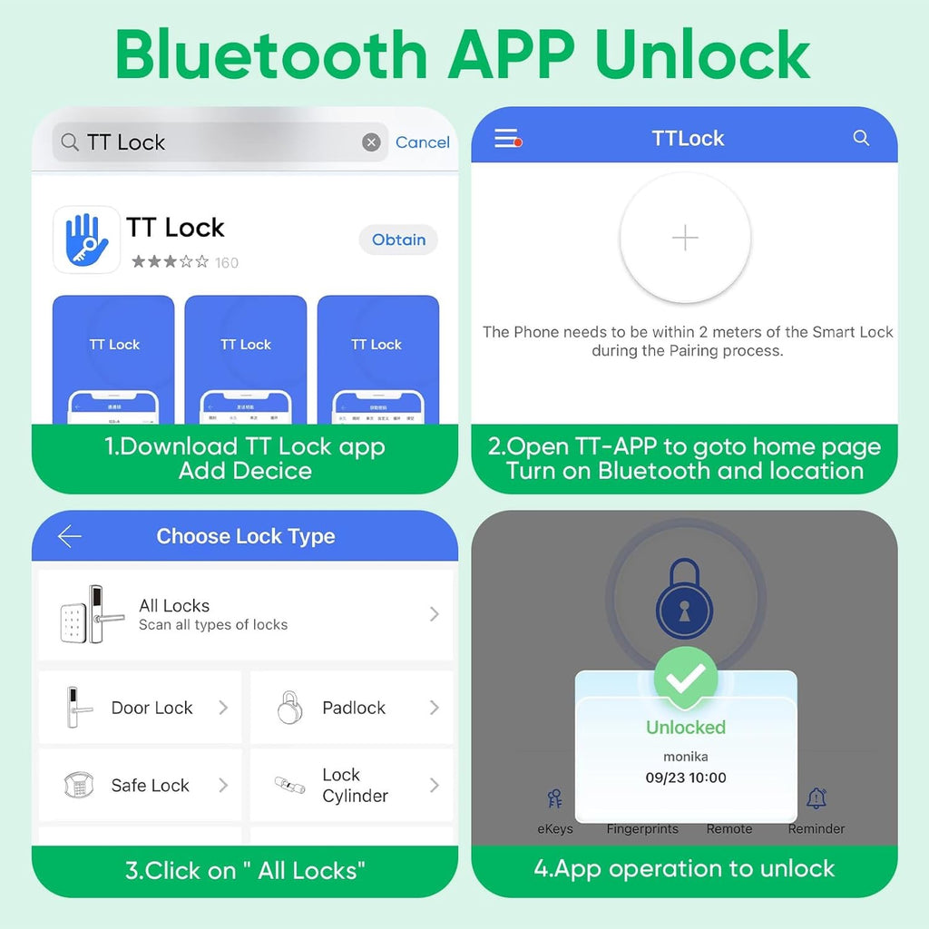 Bluetooth Fingerprint Cabinet Lock | App-Controlled Biometric Hidden Drawer & Wardrobe Lock