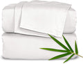 Pure Bamboo King Sheet Set White | 100% Organic Bamboo Viscose Cooling Sheets | Ultra Soft Hotel Luxury Bedding