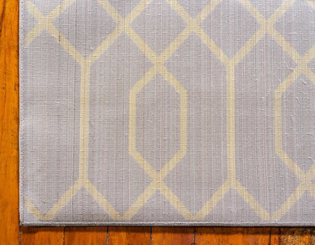 Unique Loom Marilyn Monroe Glam Trellis Area Rug | Gray & Gold 5' x 8'