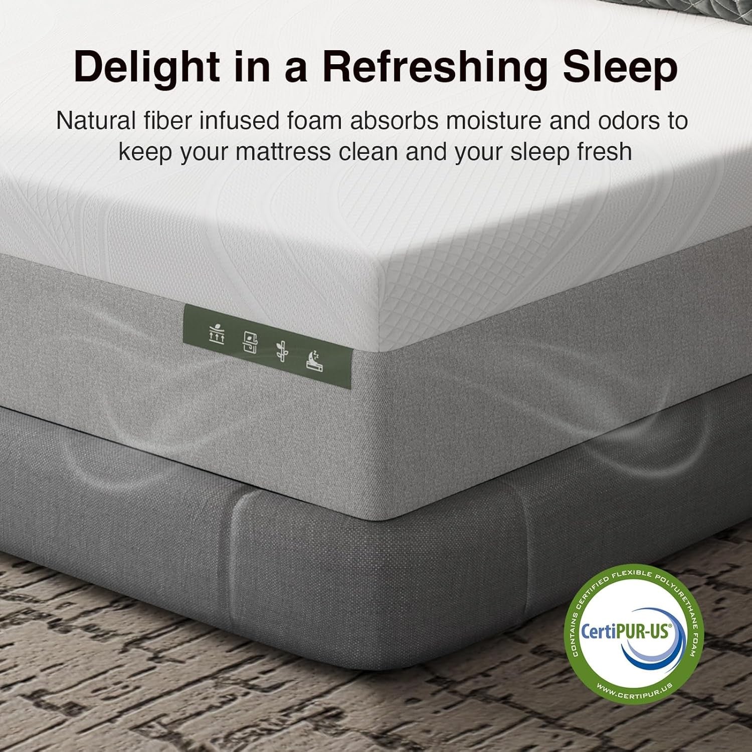 Novilla 14” King Mattress | Gel-Infused Cooling Memory Foam | Medium-Firm Support & Pressure Relief
