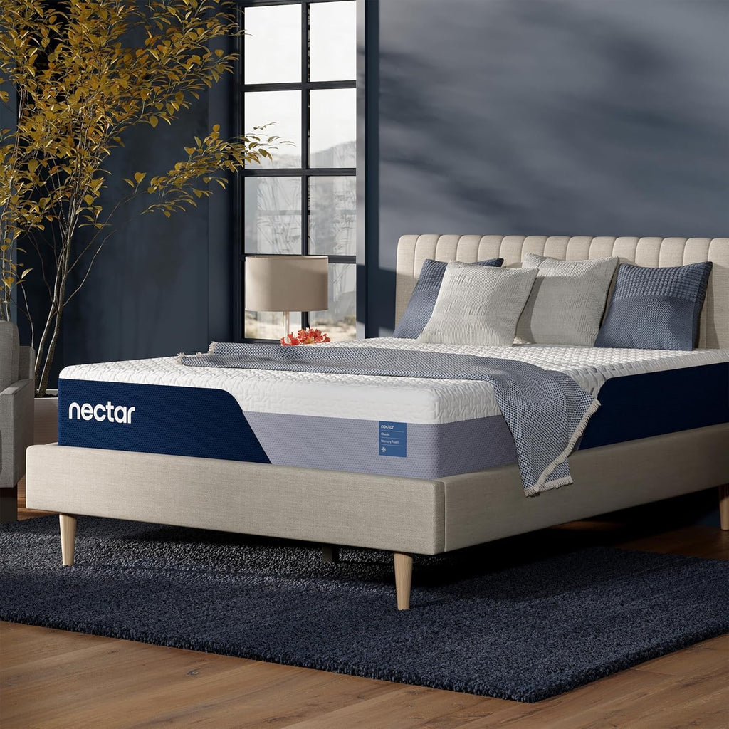 Nectar Classic 12” Queen Mattress | Medium Firm Memory Foam | Cooling Comfort & Back Pain Relief