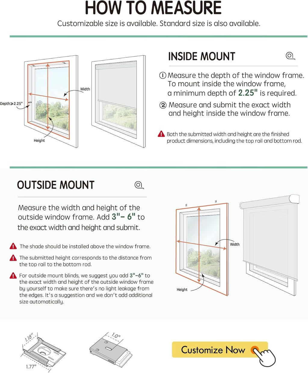Yoolax Motorized Blackout Smart Blinds – Alexa, Google & Apple Home Compatible Roller Shades