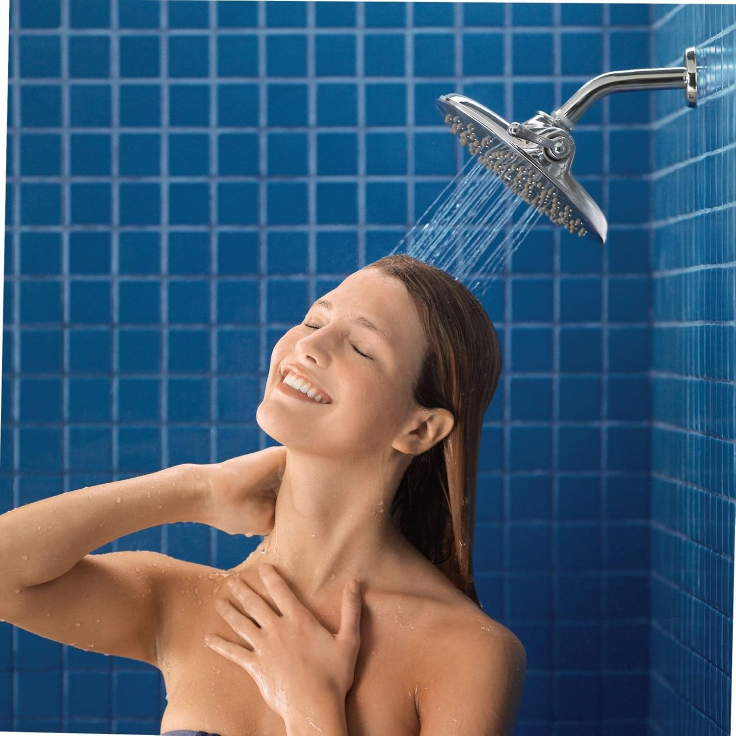 Moen Velocity 8” Rain Shower Head S6320 | Chrome Two-Function Showerhead with Immersion Technology