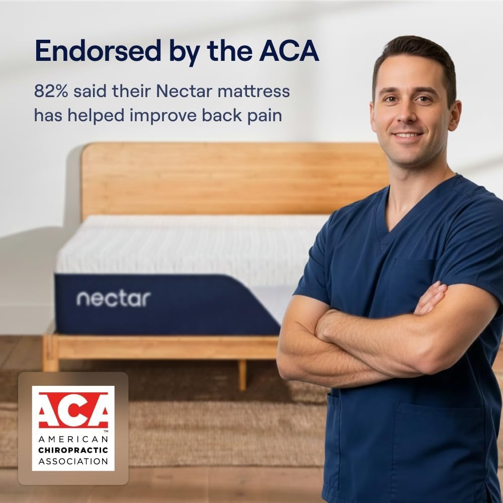 Nectar Classic 12” Queen Mattress | Medium Firm Memory Foam | Cooling Comfort & Back Pain Relief
