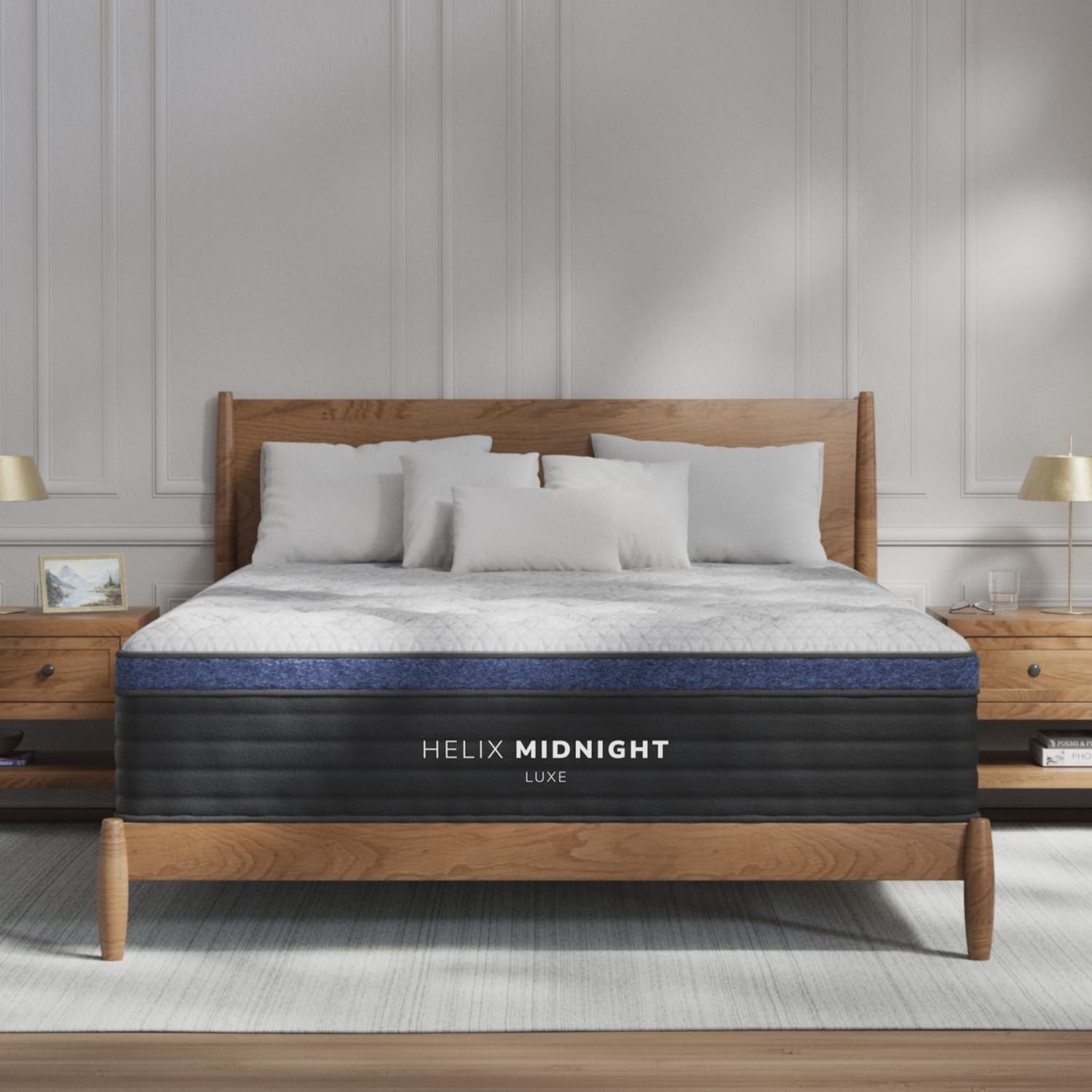 Helix Midnight Luxe King Mattress | Premium Cooling Hybrid with Zoned Support