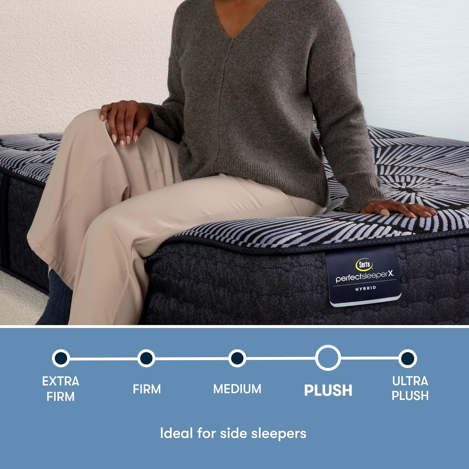 Serta Perfect Sleeper X – Kendall 13” Plush King Hybrid Mattress | Cooling + 5-Zone Support