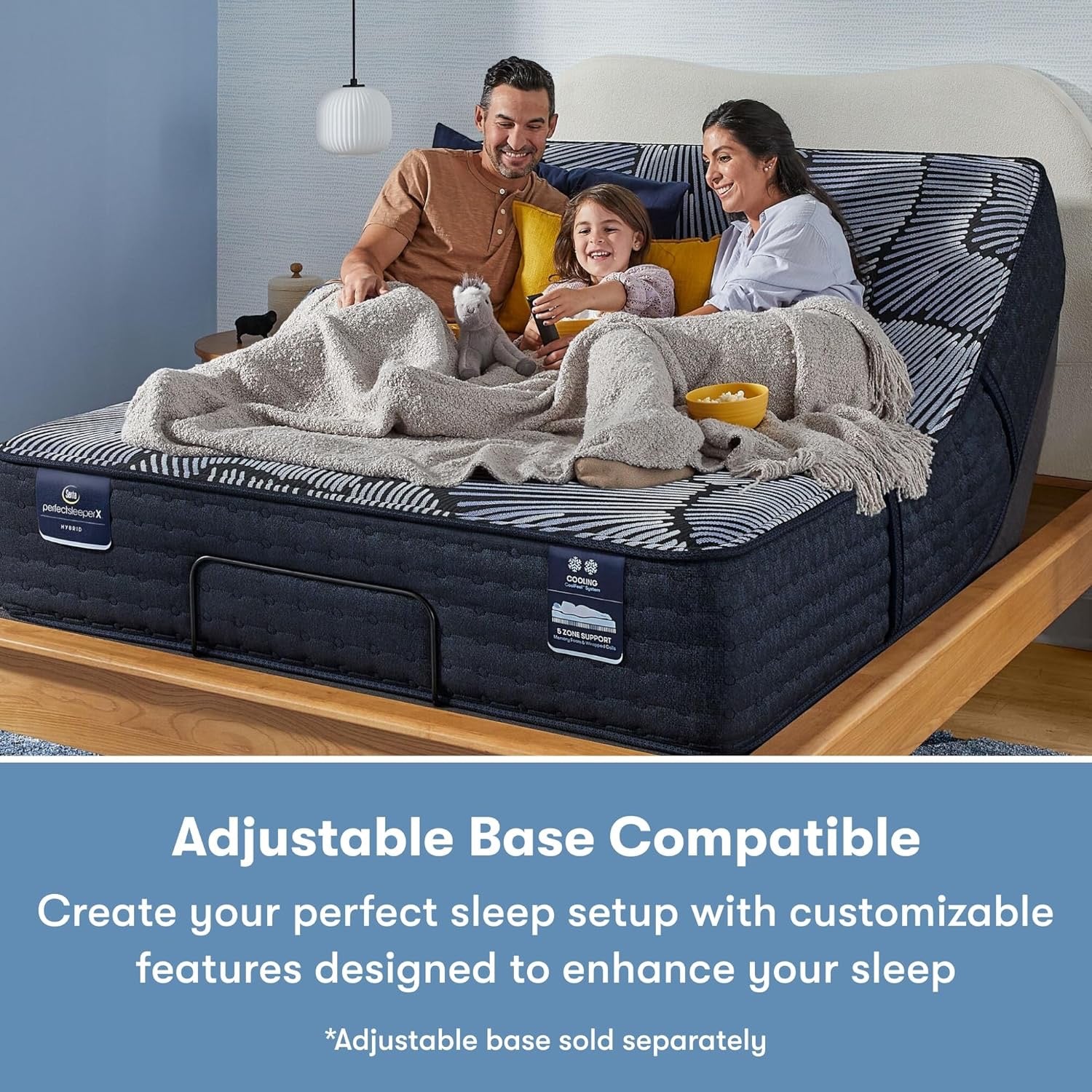 Serta Perfect Sleeper X – Kendall 13” Plush King Hybrid Mattress | Cooling + 5-Zone Support