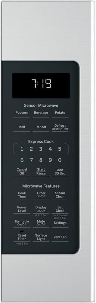 GE Countertop Microwave Oven, 1200-Watt, 2.0 Cu. Ft. | Stainless Steel
