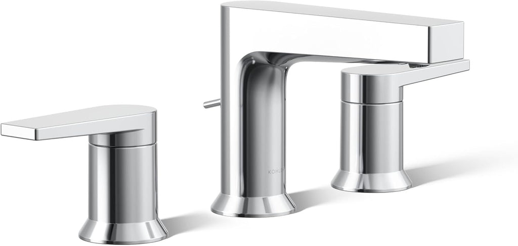 Kohler Taut® 8" Widespread Bathroom Faucet | Polished Chrome 1.2 GPM