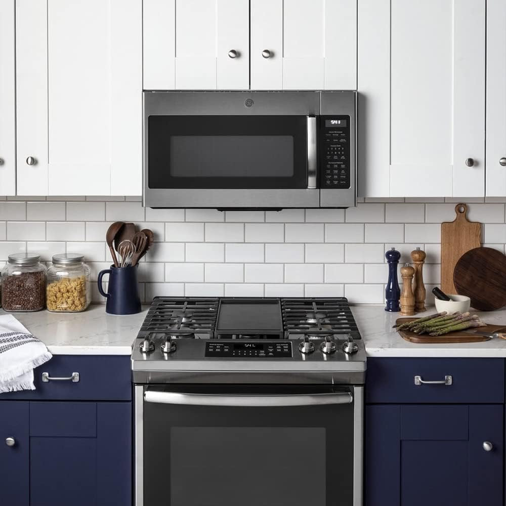 GE Countertop Microwave Oven, 1200-Watt, 2.0 Cu. Ft. | Stainless Steel