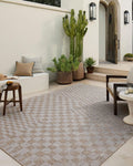 Loloi Amber Lewis Topanga TOP-03 Indoor/Outdoor Area Rug | Natural & Dove 6'7" x 9'4"