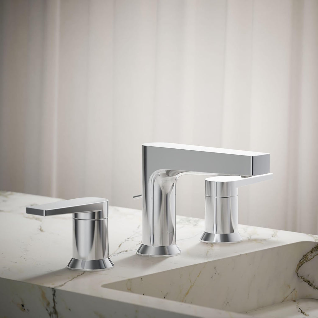 Kohler Taut® 8" Widespread Bathroom Faucet | Polished Chrome 1.2 GPM
