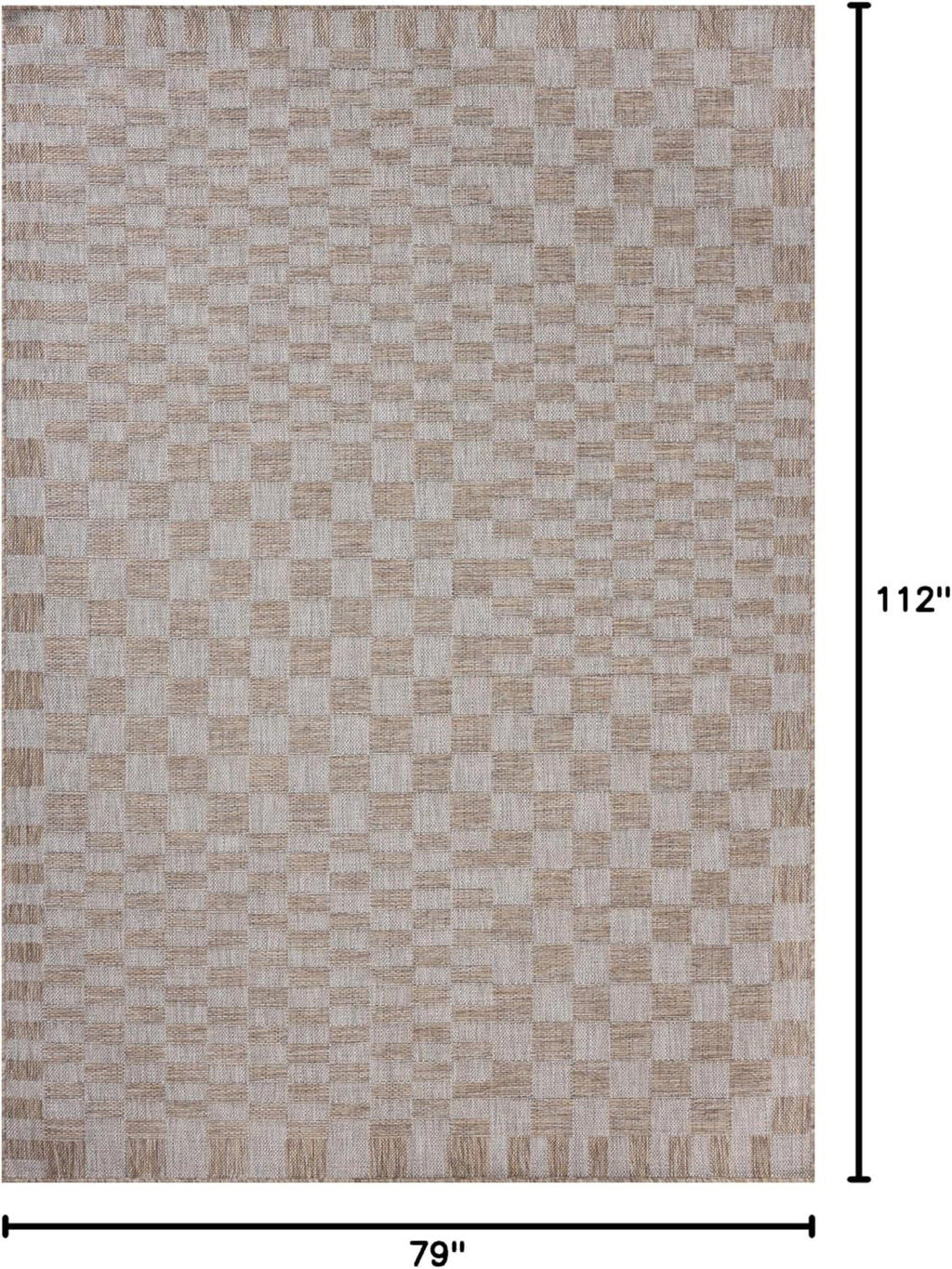 Loloi Amber Lewis Topanga TOP-03 Indoor/Outdoor Area Rug | Natural & Dove 6'7" x 9'4"