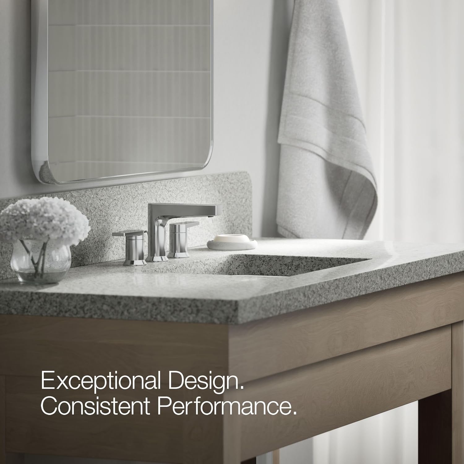 Kohler Taut® 8" Widespread Bathroom Faucet | Polished Chrome 1.2 GPM