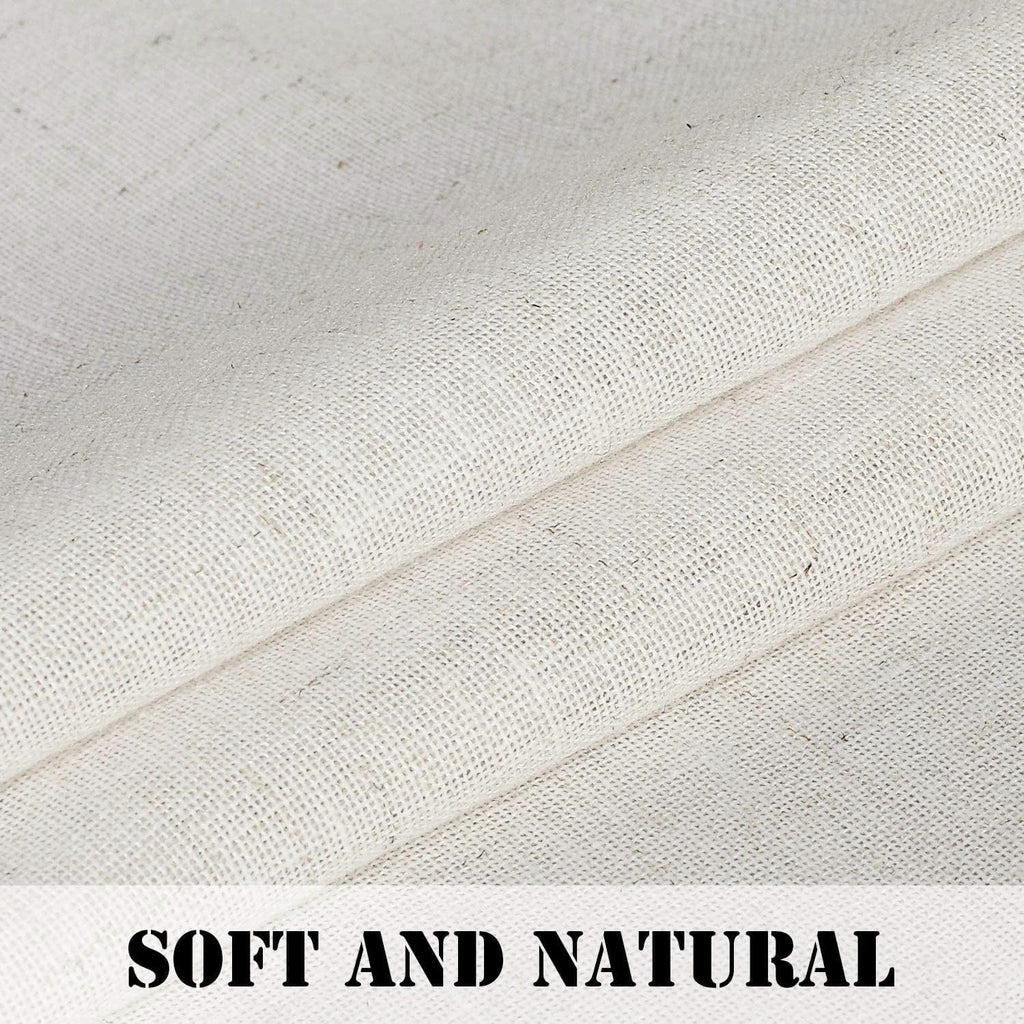 H.VERSAILTEX 108-Inch Linen Curtains – Ultra Luxurious Semi-Sheer Light Filtering Drapery Panels