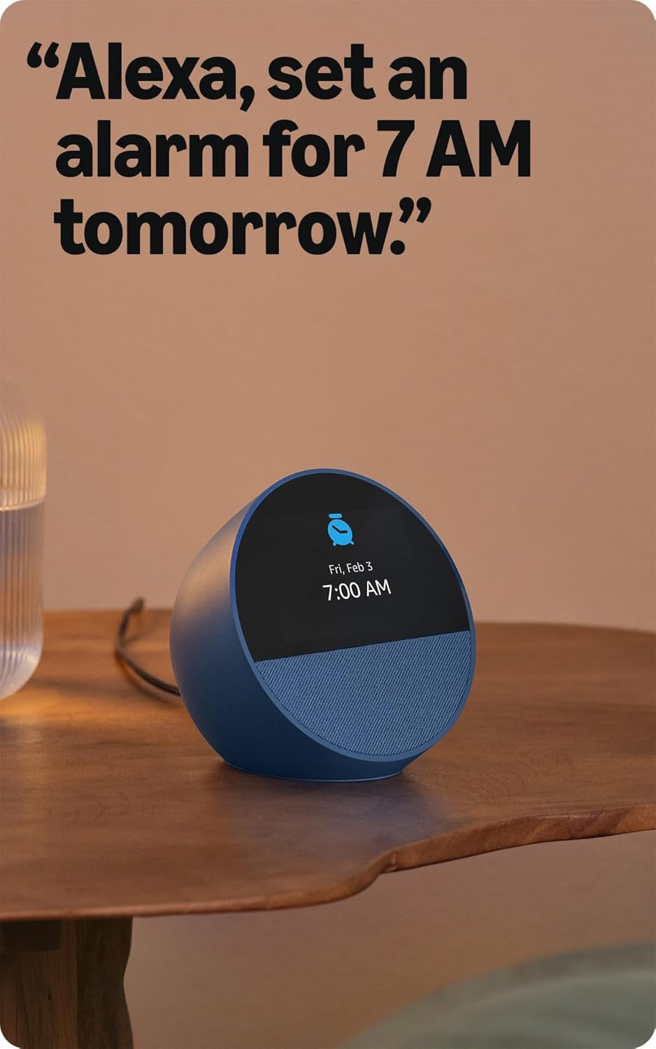Amazon Echo Spot Smart Alarm Clock | Alexa-Enabled Smart Display (Black)