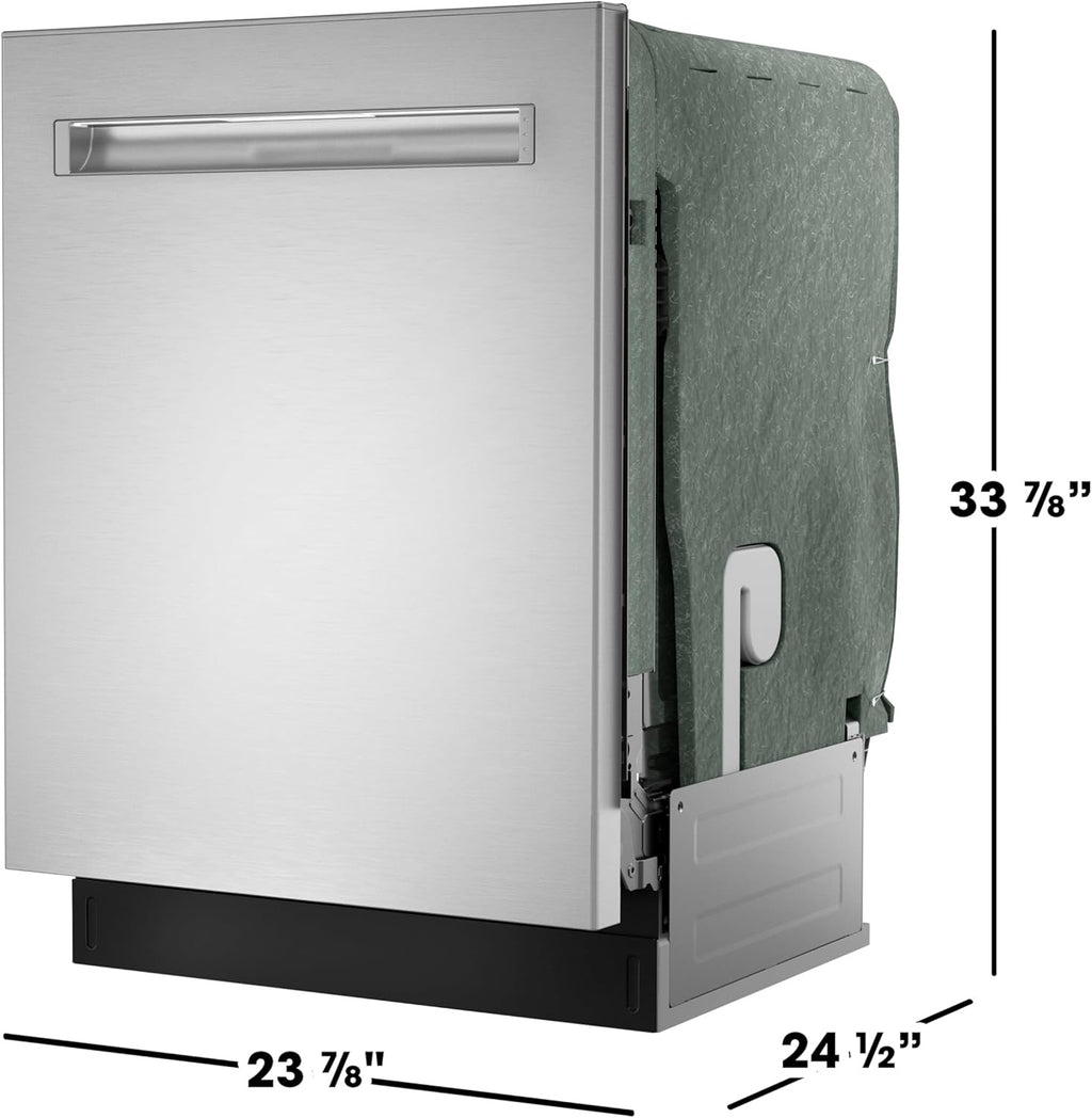 SHARP SDW6767HS Smart Dishwasher | Alexa Compatible with LED Interior & Adjustable Third Rack (Stainless Steel)