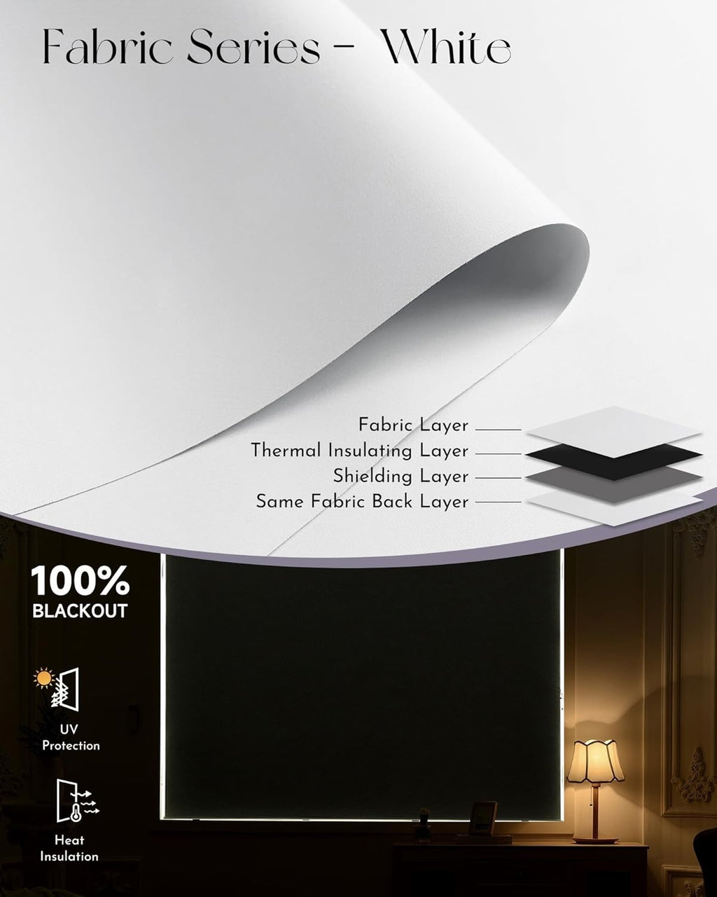 Graywind Motorized Blackout Roller Shades – Smart Window Blinds with Alexa & Google Compatibility