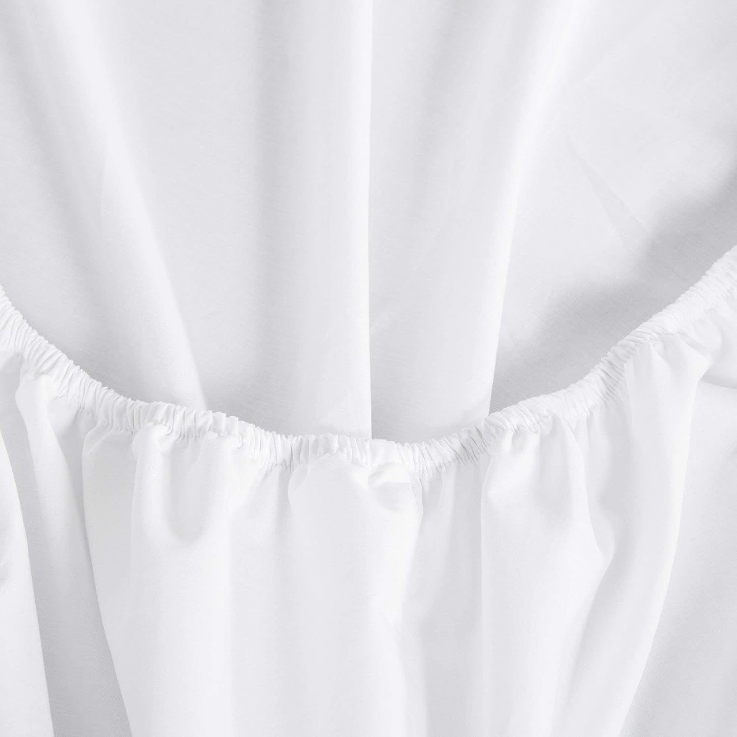 H by Frette Percale Classic Queen Sheet Set | Luxury All-White Hotel Bedding