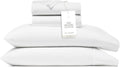 BOLL & BRANCH Signature Hemmed Sheet Set (King) | Organic Cotton Luxury Bedding (White)
