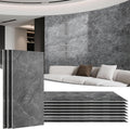 Natural Flexible Soft Stone Wall Panels 20-Pack | Black Textured Bendable Stone Siding for Interior & Exterior Use