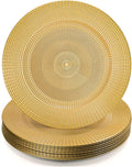 Hiceeden Gold Charger Plates Set of 12 | 13” Decorative Chain Rim Table Chargers