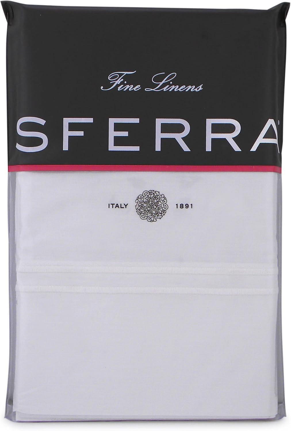 Sferra Grande Hotel Queen Sheet Set | Italian Percale Luxury Bedding with Satin Stitch