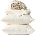 Coyuchi Classic Organic Sateen King Sheet Set | Undyed 100% Organic Cotton Luxury Bedding