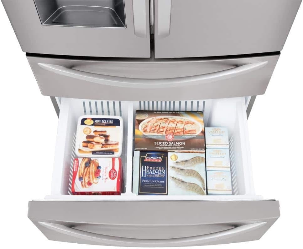 LG LMXS28626S 28 Cu. Ft. 4-Door French Door Refrigerator | Stainless Steel Luxury Appliance