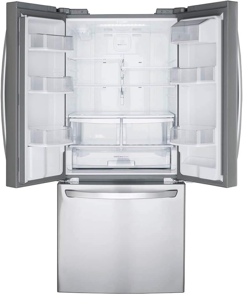 LG LFDS22520S French Door Refrigerator | Bottom Freezer with Water Dispenser (Stainless Steel)